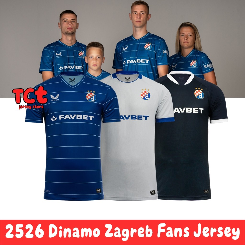 S-XXXXL Dinamo Zagreb 25/26 home away Third Top Quality Fans Version Football Jersey Soccer Men เสื้