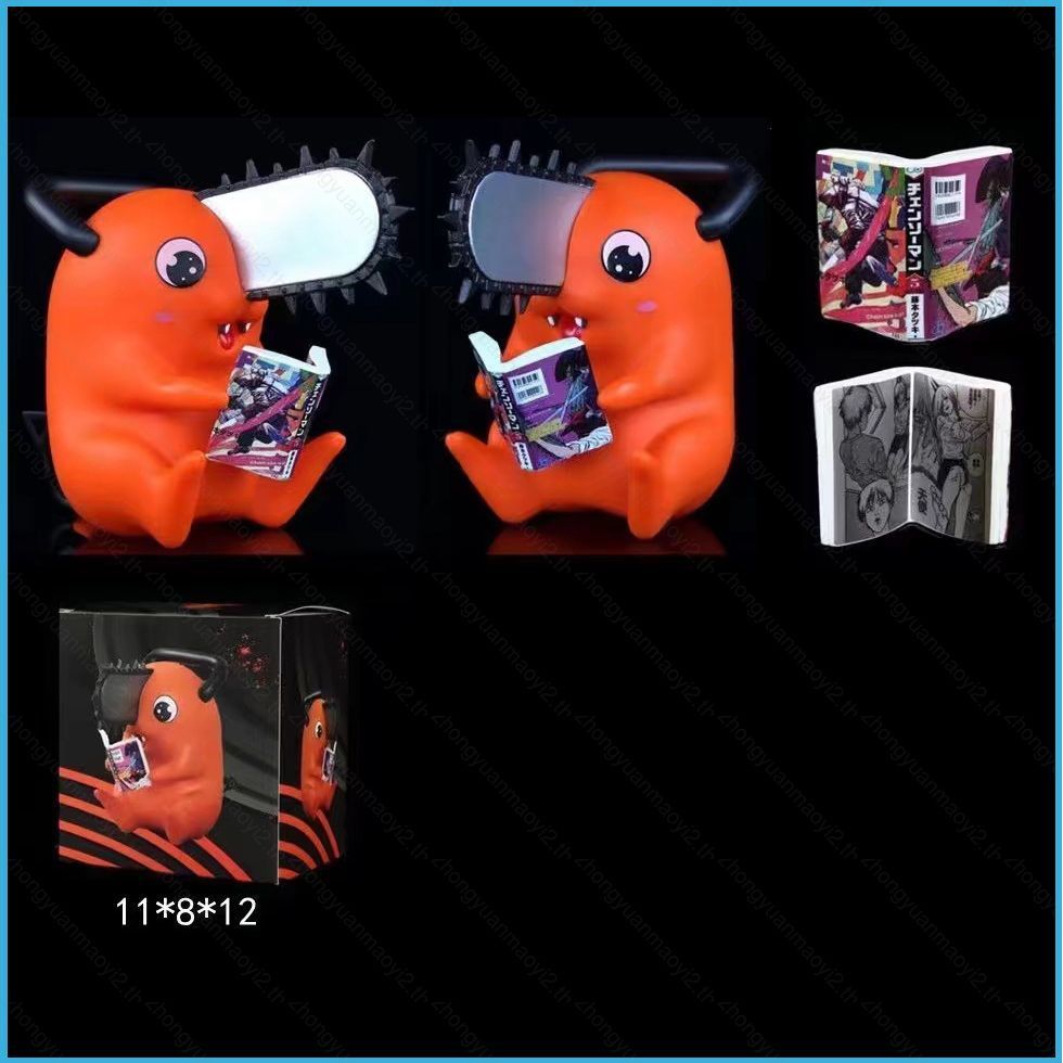 ZY2 Chainsaw Man Pochita Devil Hunter อ่านหนังสือ Chibi Action Figure เครื่องประดับรถยนต์สะสม YZ2