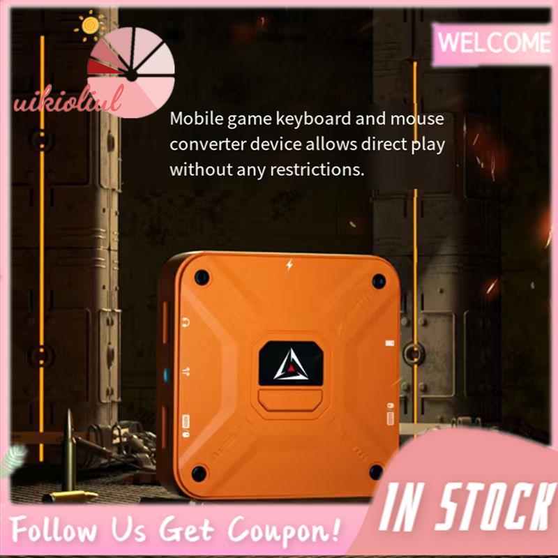 AX360M FPS Gaming Controller Converter คีย์บอร์ดและเมาส์อะแดปเตอร์สําหรับ IOS//NS คอนโซล Mobile App 