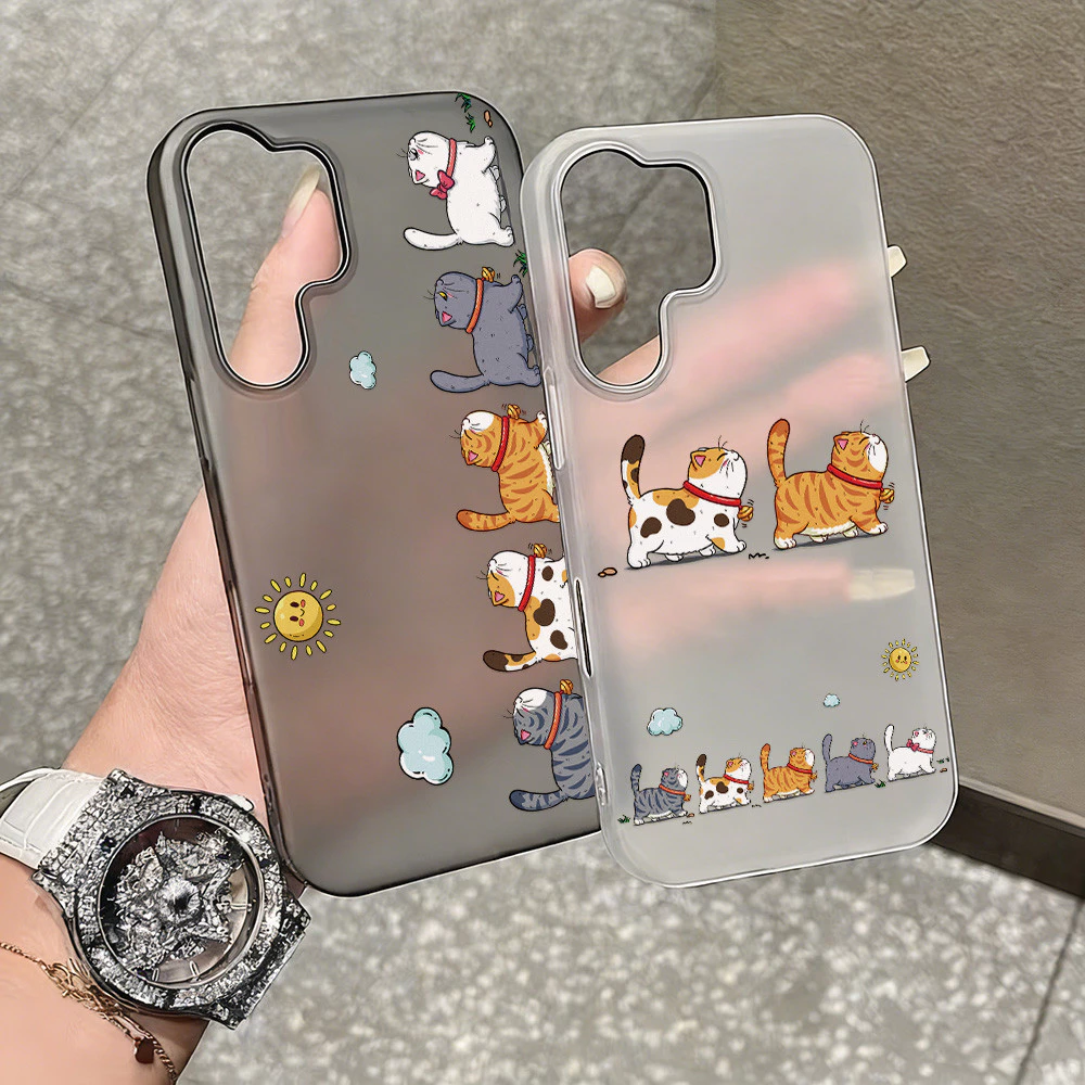 คสโทรศัพท์ for Samsung A57 A37 A56 A17 A07 5G Case A06 A05S A55 A35 A36 A15 A26 A55 S26 S23 S25 Ultra S24 FE น้ำค้างแข็ง