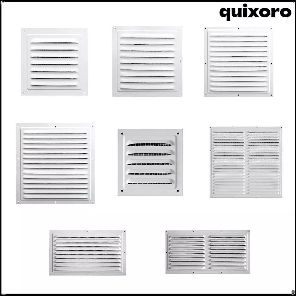 QUIXORO ฝาครอบระบายอากาศ, ไอเสีย Outlet ความร้อน Cooling Vents แผ่น Air Vent Grille, 200*300 มม./200*400 มม.ระบบ Air ฝาครอบหน้าจออลูมิเนียมอัลลอยด์แมลงหน้าจอ