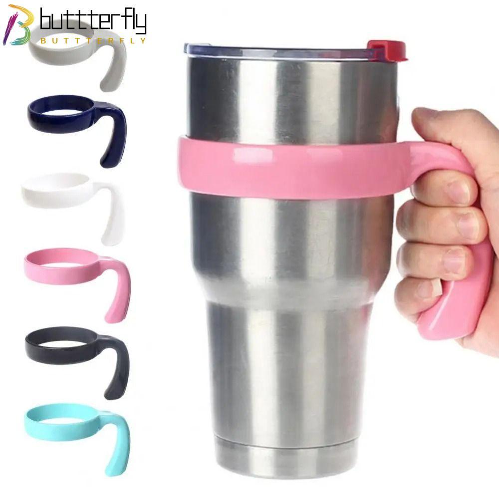 BUTTTERFLY 1 ชิ้นที่วางขวดน้ํา, ฐานแก้ว 6 สี Tumbler ถ้วยจับ, ขวดอุปกรณ์เสริมแบบพกพา Drinkware ถ้วยเครื่องดื่มสําหรับ Yetti Rambller 20 ออนซ์/30Oz