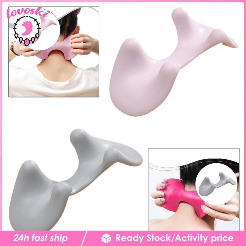 [Lovoski] เครื่องนวดคอ Anti Slip TPR วัสดุอุปกรณ์นวดสําหรับคอและปวดหลัง Home Gym Travel