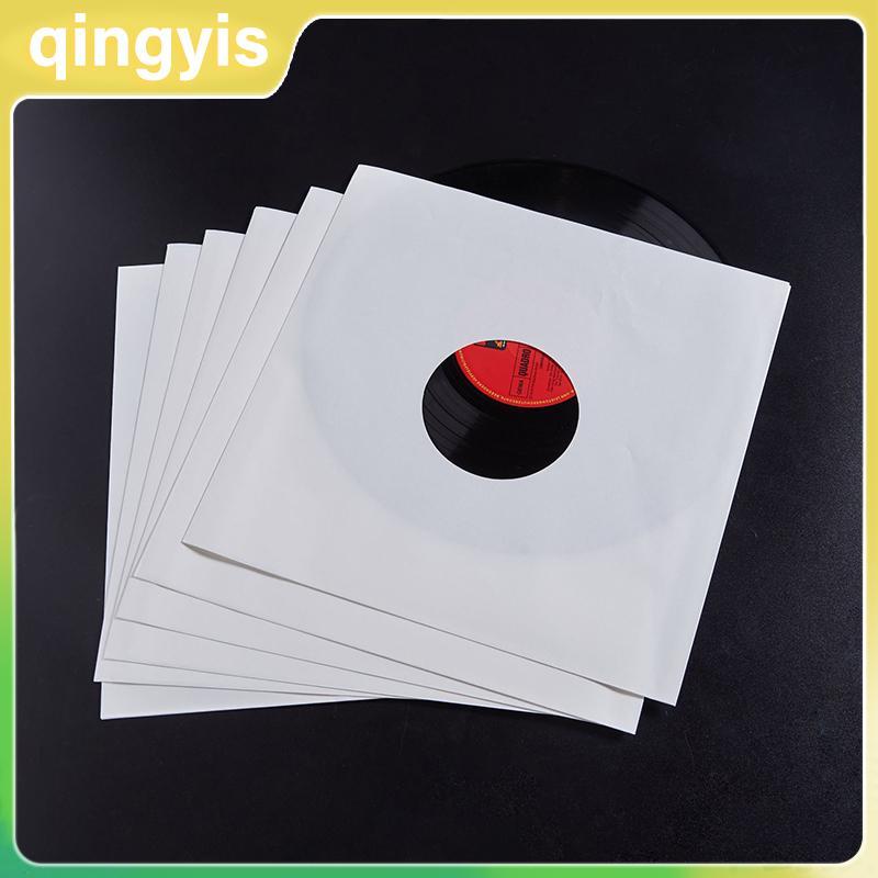 [qingyis] 10pcs Vinyl Records Sleeves LP Record Cover Resealable Outer Sleevesposite Kraft Paper Bag