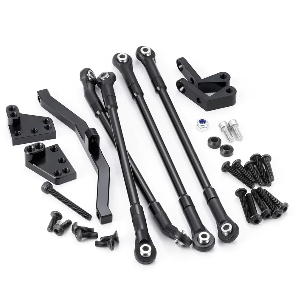 โลหะด้านหลังเพลาสี่ดึง Link Rod ชุดสําหรับ 1/10 RC4WD TF2 RC รถอะไหล่