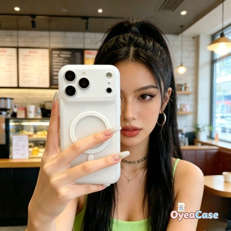 Ice Mist Magnetic Case TPU สําหรับ OPPO F31 F29 F27 F25 F21 F21S F19 F19S Pro Plus F9 Pro 5G 4G Vibr