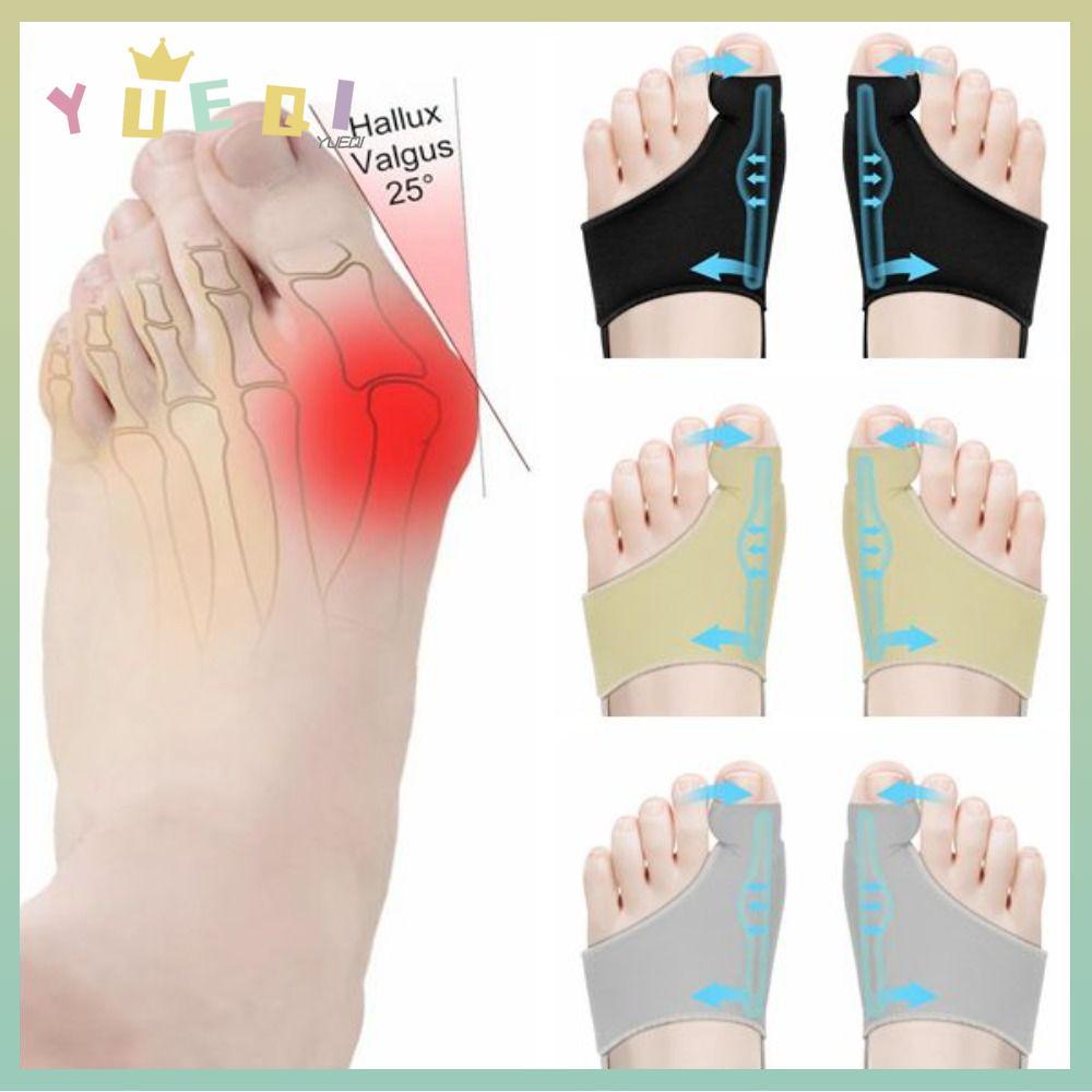 YUEQI Bunion Corrector, ถุงเท้า Bunion แบบยืดได้ระบายอากาศได้, ลื่นแบบพกพา Hallux Valgus Correction 