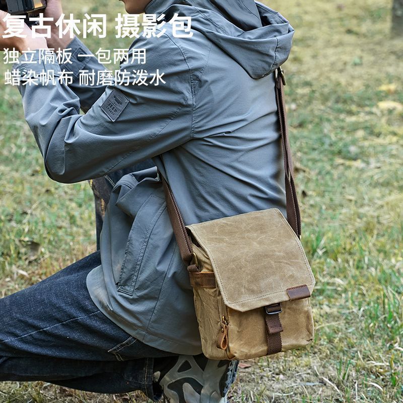 กระเป๋ากล้อง SLR กล้อง SLR แนวทแยง Micro-Single Polaroid Camera Protection Storage One Camera One Le