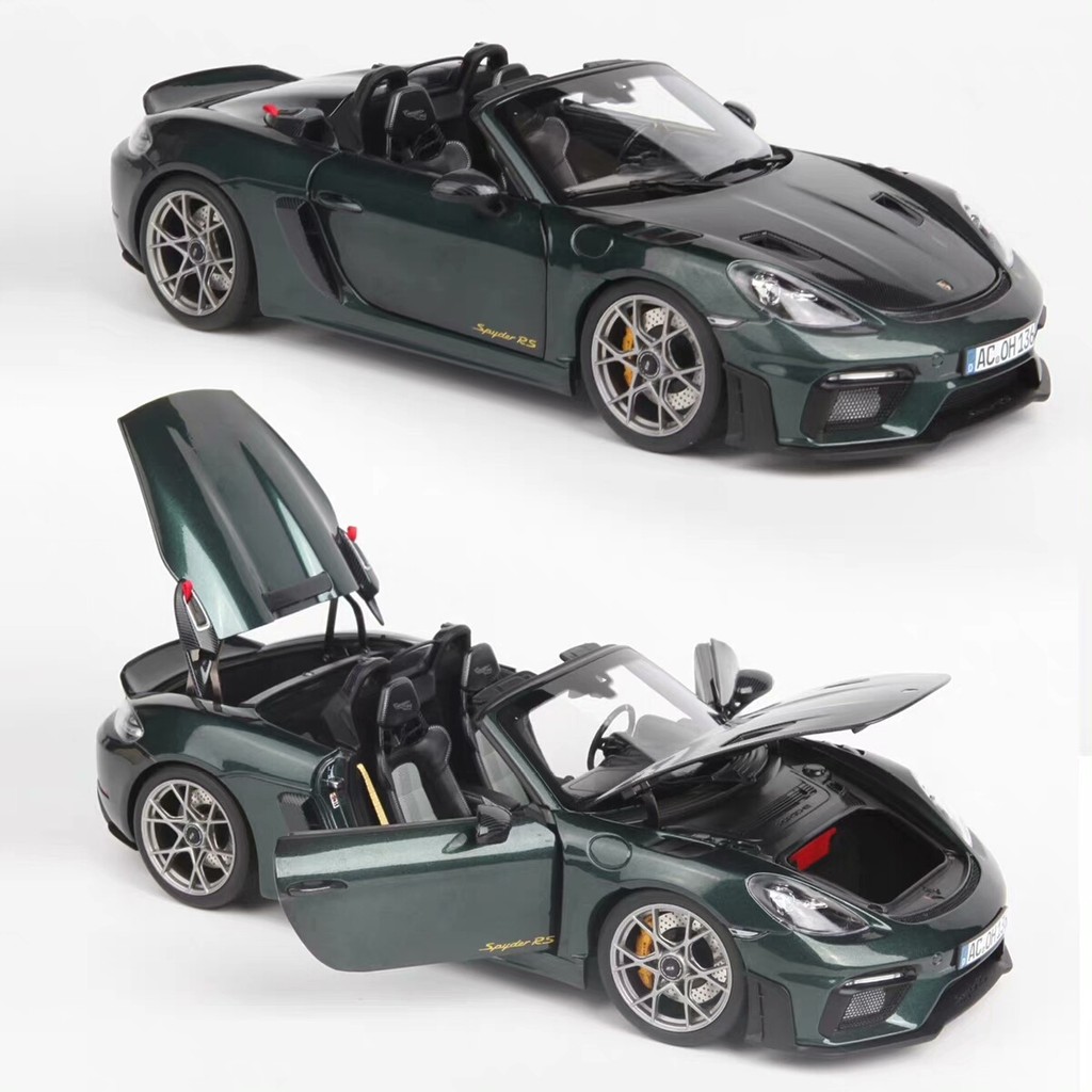 NOREV 1/18 Porsche Porsche 718 Spyder RS 2023 รุ่นจําลองรถรุ่น Forest Green