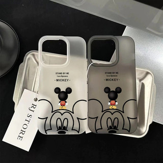 เคสโทรศัพท์ลายมิกกี้เมาส์ สำหรับ iPhone16/15Plus/14ProMax/12/13Pro/11 พื้นผิวแบบด้านคุณภาพสูง กันกระแทกและกันรอยขีดข่วน