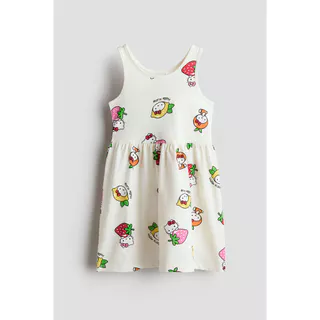 H&M(เอชแอนด์เอ็ม) ชุดเดรสผ้าฝ้ายพิมพ์ลาย เด็กผู้หญิง 1154543_22