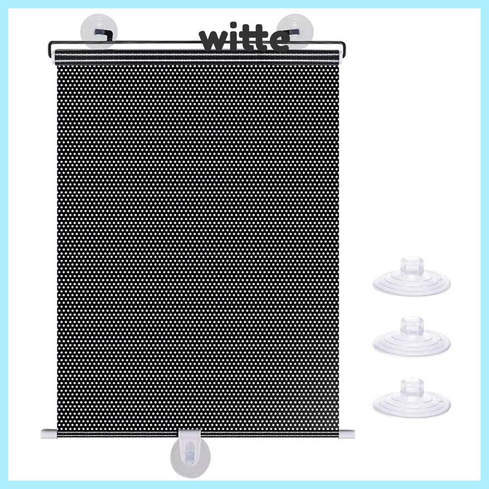 WITTE Blackout Roller Blind, เคลื่อนย้ายได้พร้อมม่านม้วนถ้วยดูด, ชัตเตอร์ไม่มีการเจาะ Roller Blind C