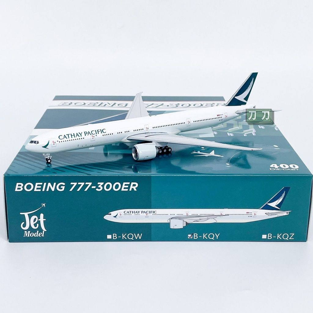 Jet jet 1: 400 Cathay Pacific Airlines Boeing B777-300ER เครื่องบินโดยสาร B-KKY เครื่องบินโลหะผสมจํา