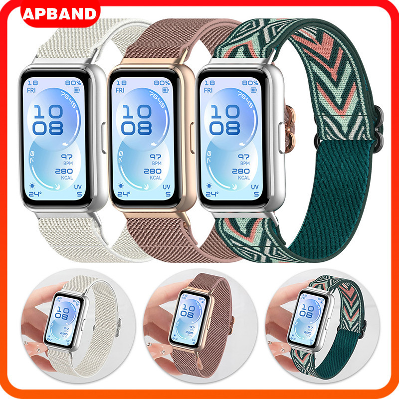 สายยืดหยุ่นไนล่อน for Huawei Band 11 /11 Pro สายรัดข้อมือ สายรัดข้อมือ อุปกรณ์เสริม for Smartwatch Huawei Band 10 9 8
