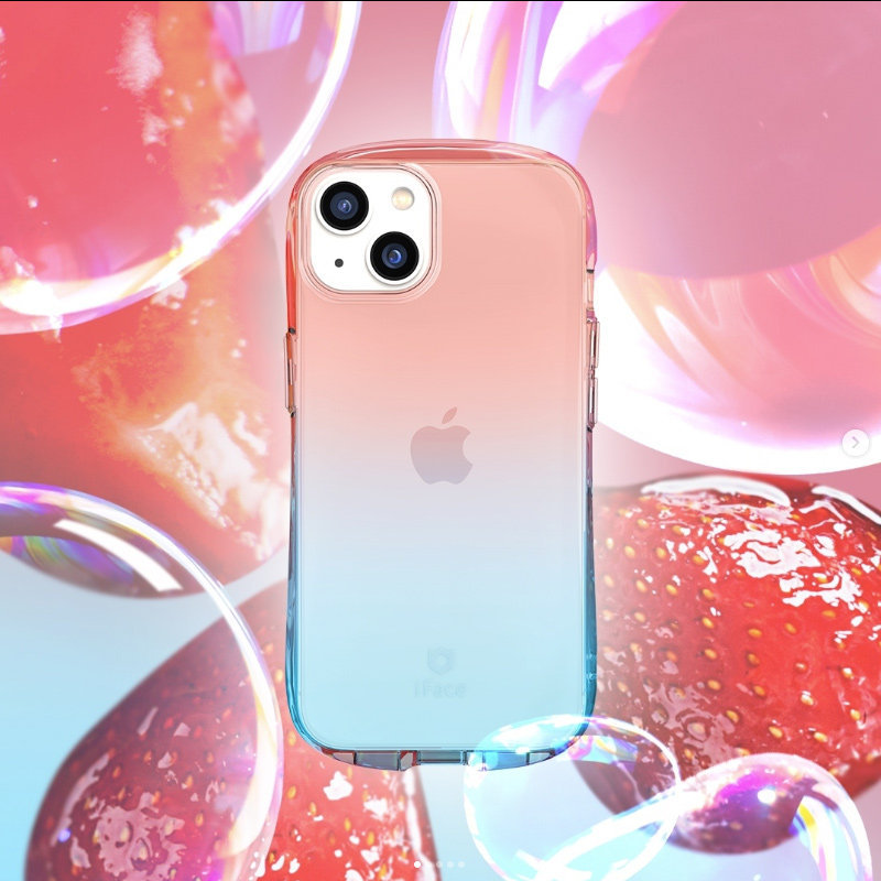 IFace เคสโทรศัพท์สีไล่ระดับสีโปร่งใสเหมาะสําหรับApple iPhone13 Pro Shock-resistant iFaceเคสโทรศัพท์T