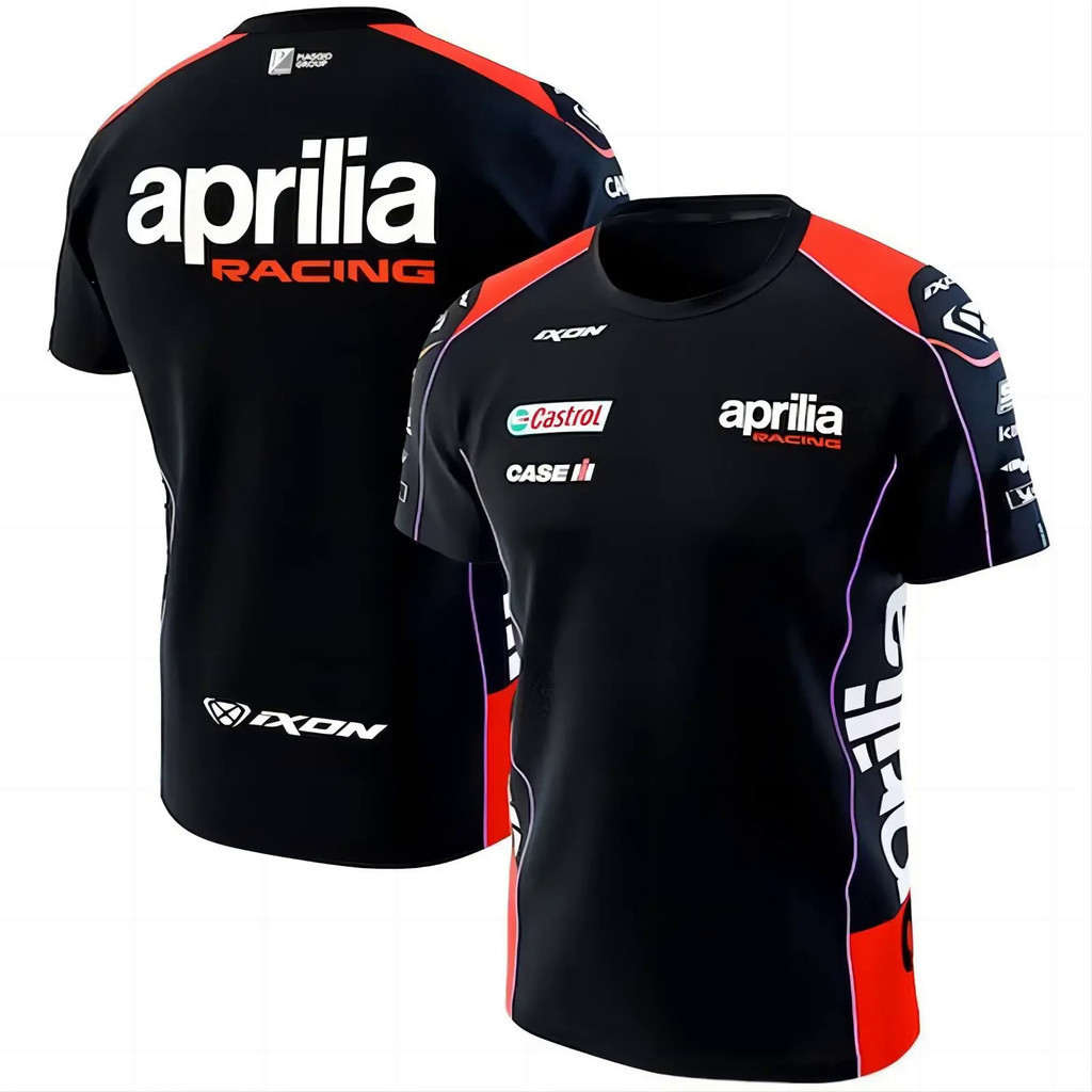 รถจักรยานยนต์ GP Racing Team 2023 ฤดูร้อนเสื้อยืด 3D พิมพ์ผู้ชายกีฬา o-คอสั้นแขนสั้นผู้ชายรถจักรยานย