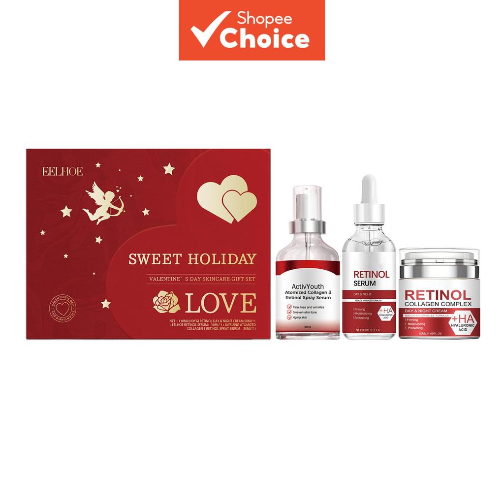 Retinol Spray Serum + Serum + Collagen Complex ชุดดูแลผิว มอยเจอร์ไรเซอร์สําหรับผิวหน้า