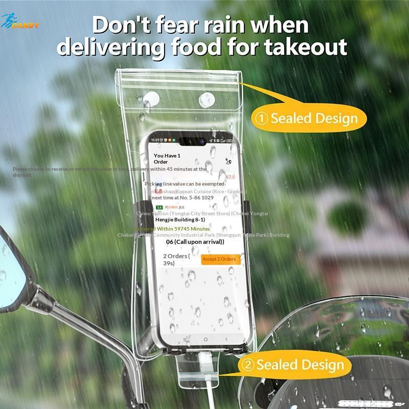 NDY กันน้ํา Universal กระเป๋าโทรศัพท์โปร่งใสกันฝน Touch Capable แห้งกระเป๋าสําหรับ Beach Pool สูงสุด
