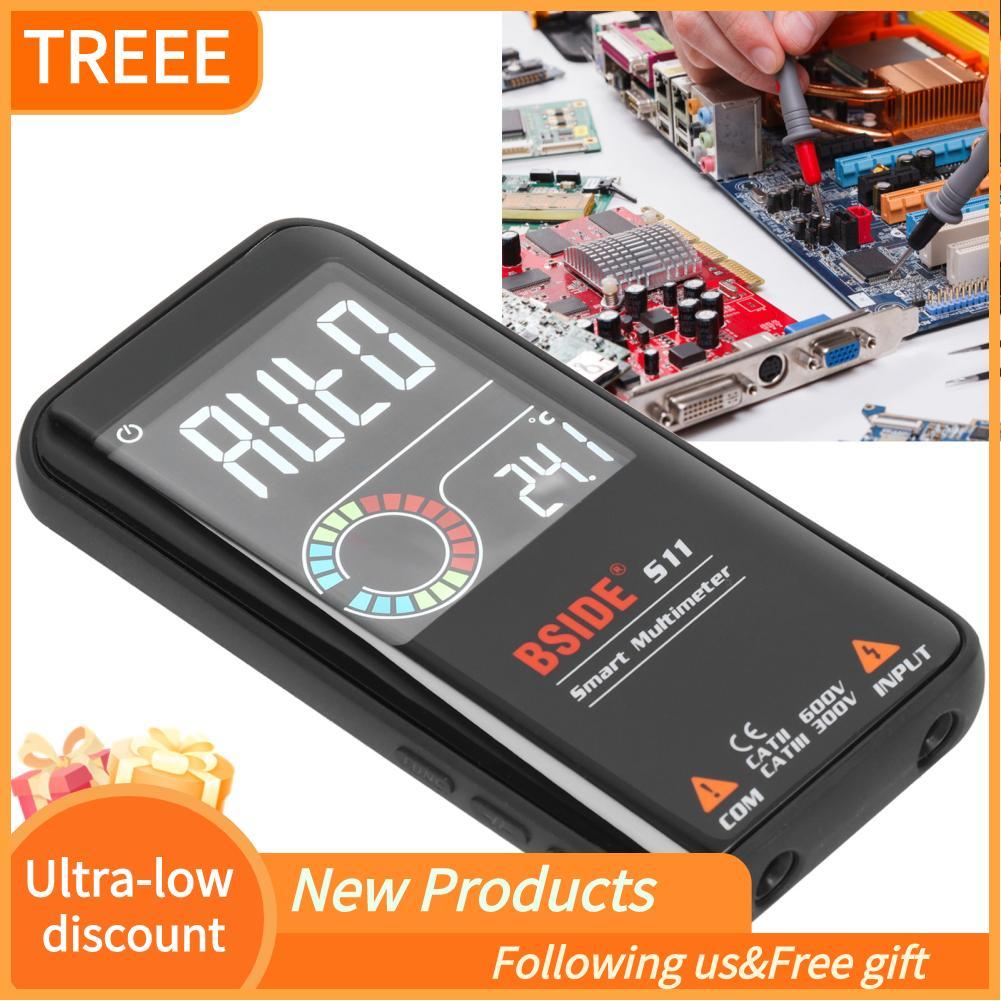Treee Treee BSIDE S11 สมาร์ทมัลติมิเตอร์แบบชาร์จไฟได้เครื่องทดสอบดิจิตอลการวัดแรงดันไฟฟ้าอัตโนมัติคว