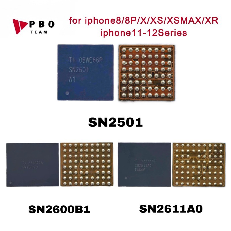 10PCS SN2501 SN2600B1/B2 SN2611A0 TIGRIS T1 ชาร์จชิป IC สําหรับ 8 8P X XS XS MAX XR 11-12 Series SE2