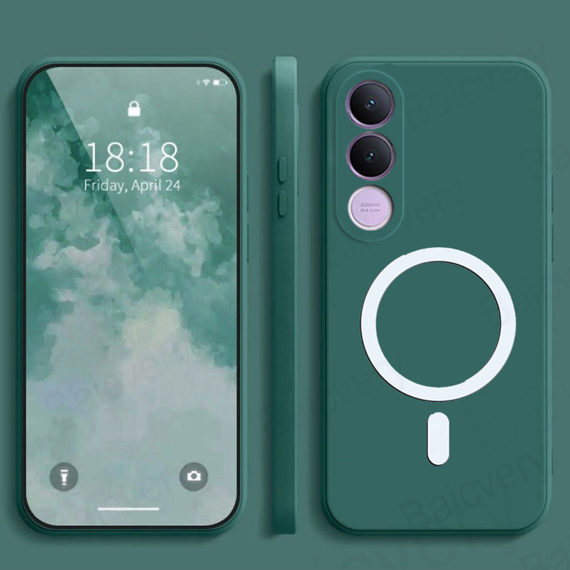 VIVO V70FE 5G V70 FE 5G ปลอกแม่เหล็กเคสโทรศัพท์ซิลิโคนอ่อนนุ่ม