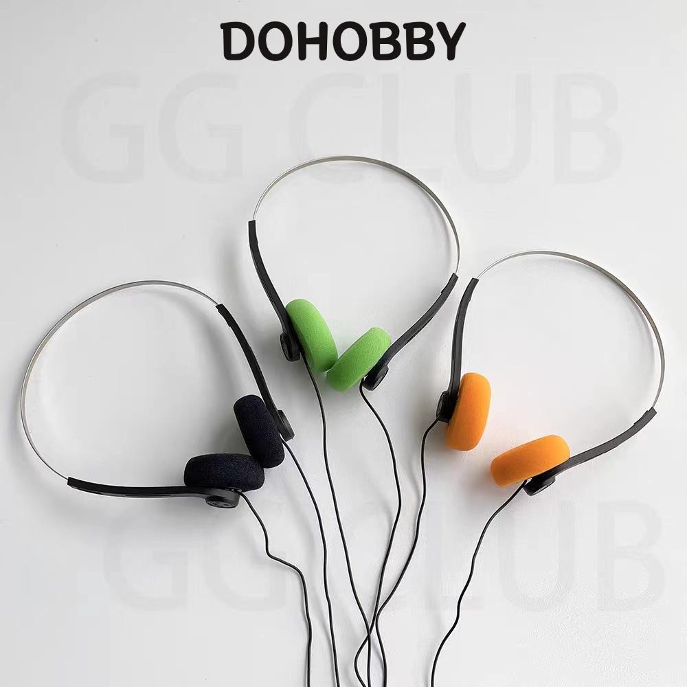 DOHOBBY Classic Vintage-80s Headphones, Wired Adjustable Wired Small Headphones, Sports Portable Fas