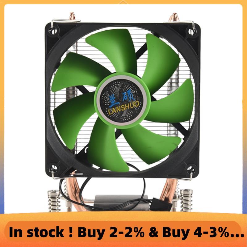 CPU Cooler 2 ท่อความร้อนพัดลมระบายความร้อนที่เงียบสงบเป็นพิเศษหม้อน้ํา CPU สําหรับ LGA 2011 X79 X99 