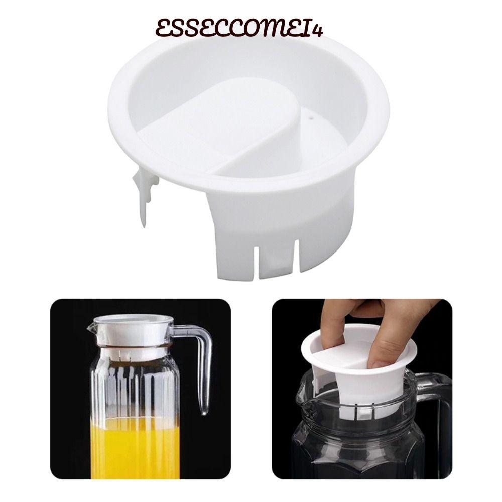 ESSECCOMEI4 ปลั๊กขวด, ป้องกันฝุ่นฝาพลาสติกครอบคลุม, 7.6 ซม.Non Splash Glass Water Carafe รั่วหลักฐานหมวกสําหรับเหยือก Bistro