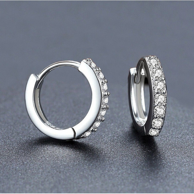 2024 Gold Silver Niche Zircon Micro-Inlaid หรูหราต่างหูต่างหูระดับไฮเอนด์ E070