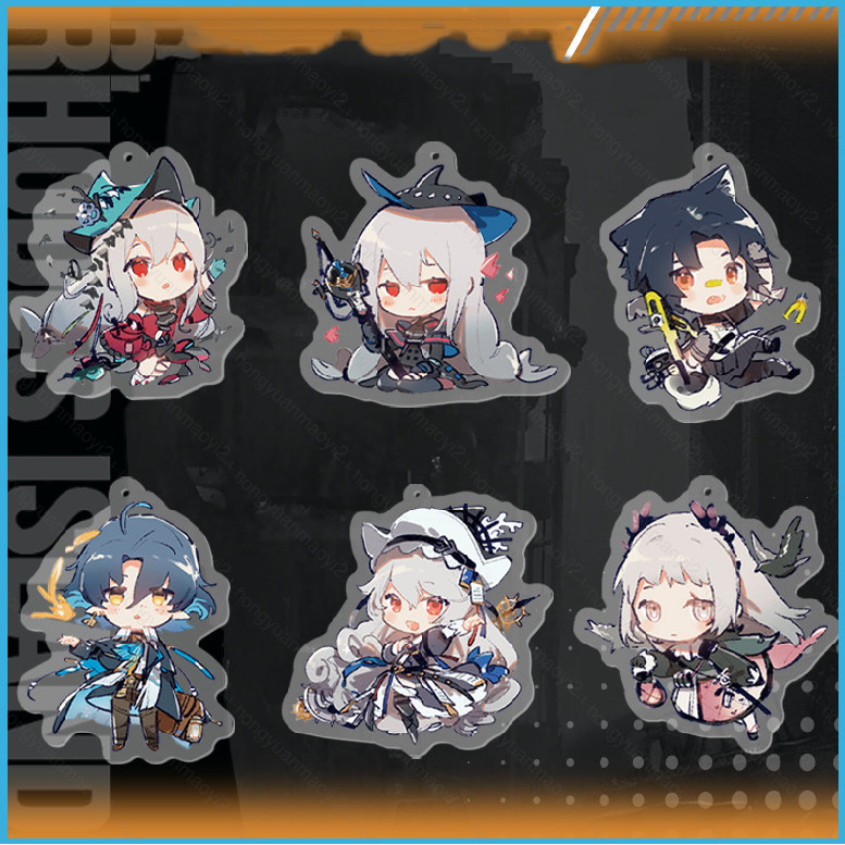 ZY2 เกม Arknights พวงกุญแจอะนิเมะพวงกุญแจอะคริลิคน่ารักกระเป๋าจี้การ์ตูน Irene Skadi Key Chain ของขว