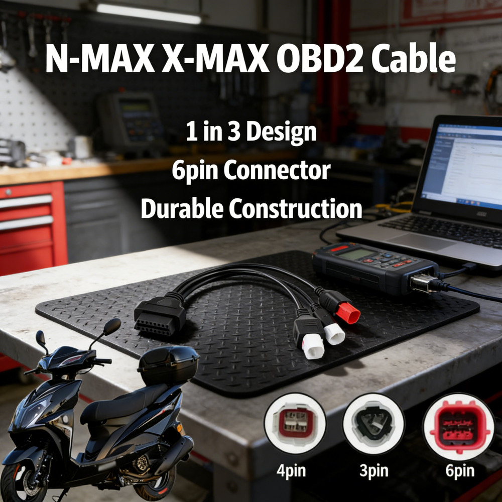 สายเคเบิลอะแดปเตอร์ OBD2 16PIN Yamaha 4PIN ถึง 3PIN Connector 6PIN Motobike Honda Diagnostics