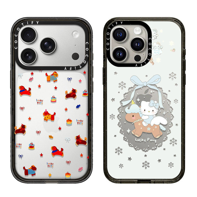 โพนี่ปีใหม่ Hello Kitty C บ้านเหมาะสําหรับ iPhone Apple 17 promax เคสโทรศัพท์มือถือ 16plus/15 แบรนด์