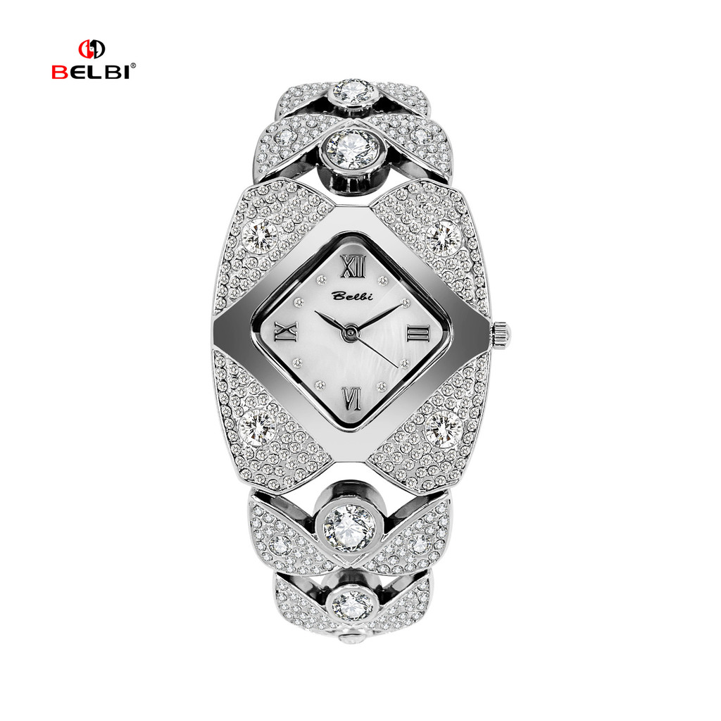 1BCX Wear Niche Ladies Ladies Watch นาฬิกาข้อมือนาฬิกาประดับเพชร