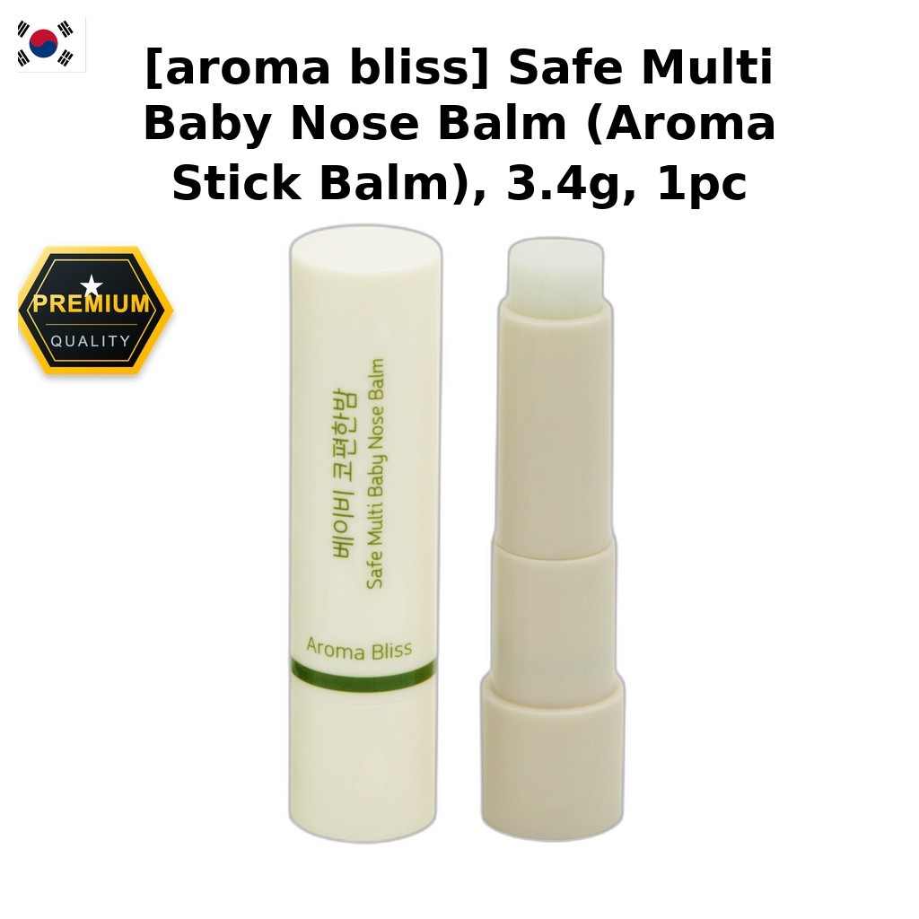 [aroma bliss] Safe Multi Baby Nose Balm (Aroma Stick Balm), 3.4g, 1 ชิ้น / เกาหลี Baby Balm by torof