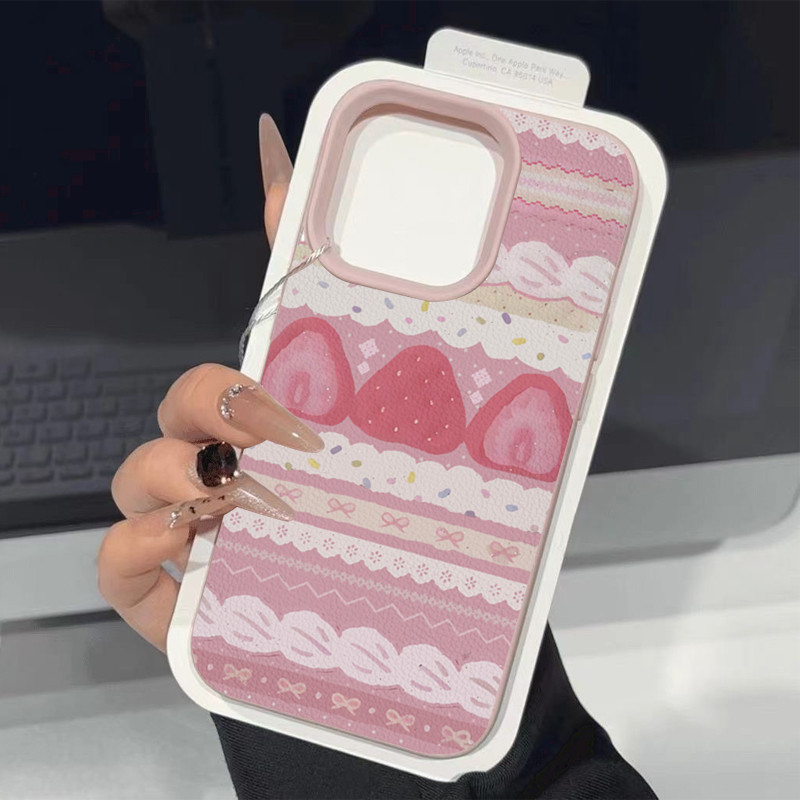 สําหรับ Vivo V50 Y04 Y16 Y03 Y17S Y100 V30 Y19S Y17 Y20 Y12S Y15 Y21 Y35 Y36 Y02 Y21S Y15A Y30 Y50 Y33S INS ลิ้นจี่สไตล์สตรอเบอร์รี่เนื้อหวานการออกแบบ – โปรปัง