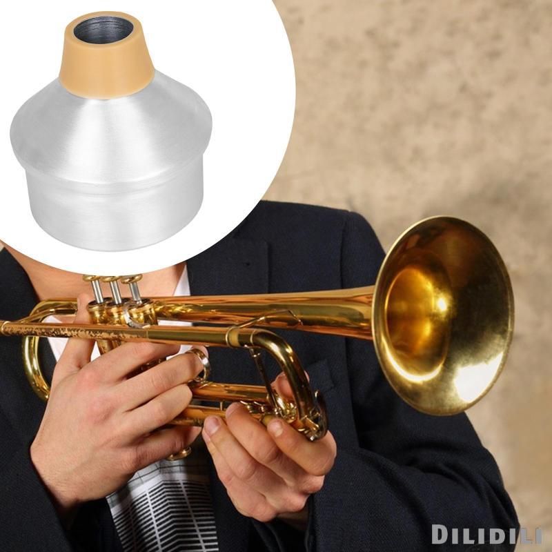 [Dilidili] Compact Trumpet Mute, 11.3 X 11.3 X 12.4 Cm. ปิดเสียงแบบดั้งเดิม ติดตั้งง่ายสําหรับนักเรียนแจ๊ส ชิ้นส่วนของชิ้นส่วน