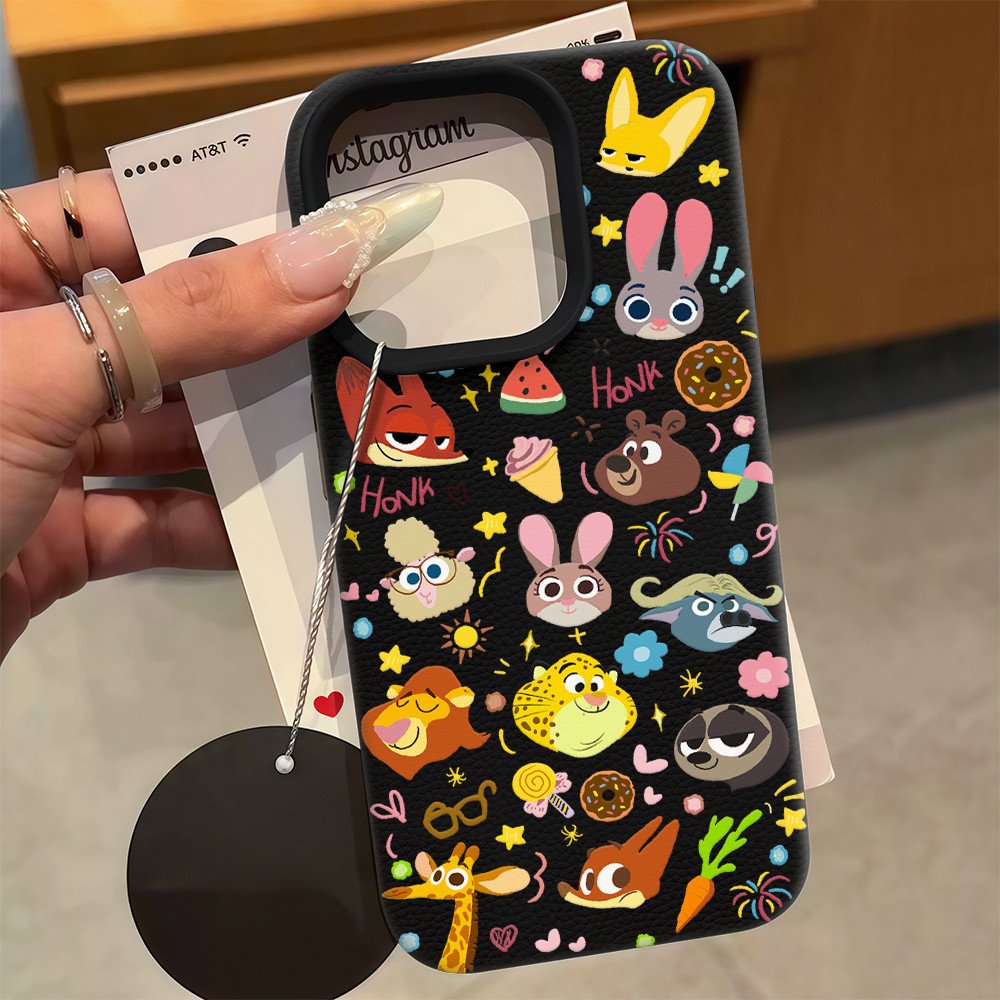 เคสสำหรับไอโฟน14 แอนิมอล ซูหนังใหม่ CODที่ไทย เคสมือถือนิ่ม ลายลิ้นจี่ For IPhone17 16 13 11 12Pro 14 15PRO MAX 7/8PLUS