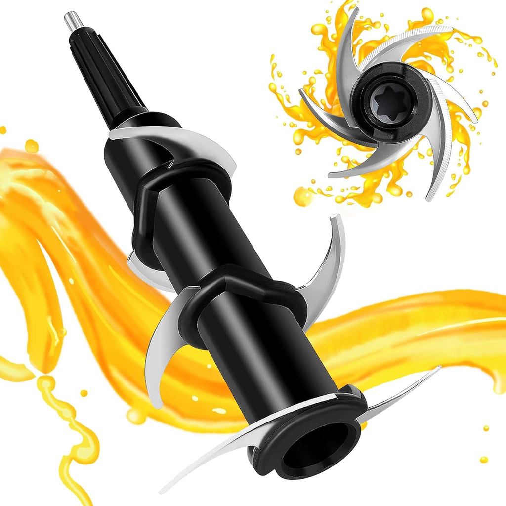 เปลี่ยนใบมีดเครื่องปั่นนินจา, 6-ใบมีดอะไหล่เข้ากันได้กับนินจา 72 ออนซ์ 1100W 1200w 1500w,NJ600 BL600