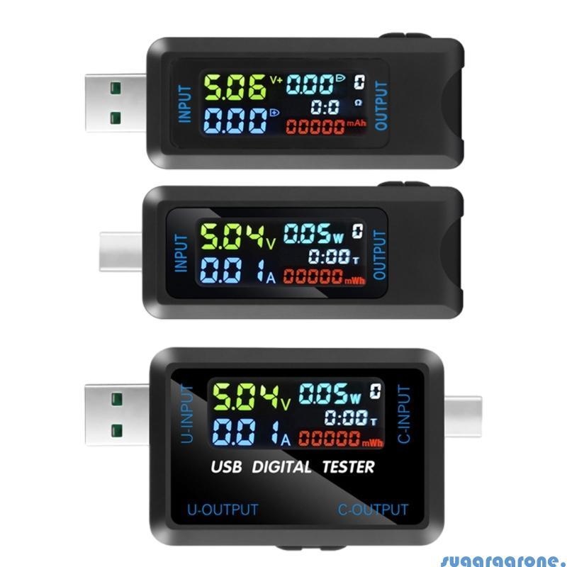 Sugar USB Digital LCD Display Chargers Power Detector Test Current Voltage Tester