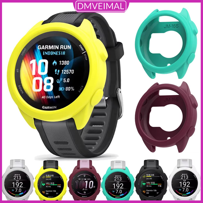 กรณีซิลิโคน for Garmin Forerunner 165 /165 Music นาฬิกากรณีป้องกันหน้าจอ ซิลิโคนอ่อน สมาร์ทว็อช เชลล์กรณีป้องกัน