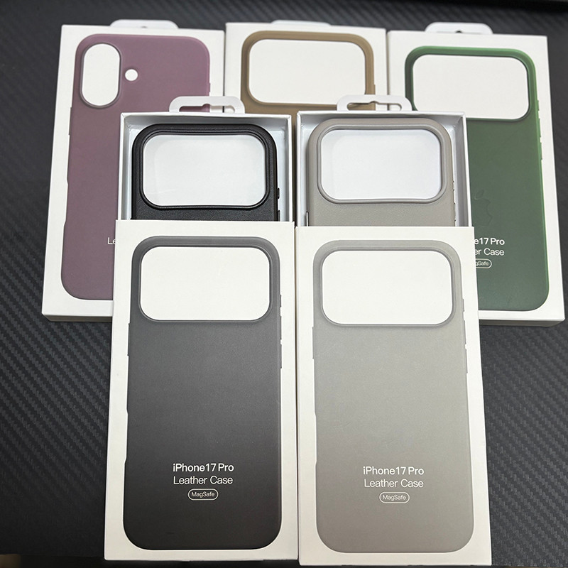 พร้อมกล่องสําหรับเคสหนังสําหรับฝาครอบเคส IPhone 17 Pro Max 17 Pro