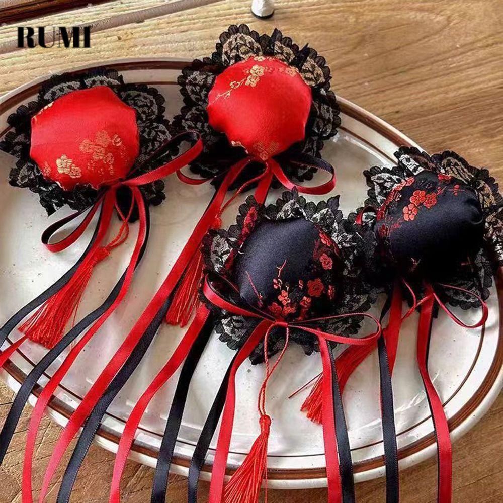 Maruko Barrettes สไตล์จีนโบราณสำหรับ Lolita และคอสเพลย์ น่ารัก Handmade Kawaii