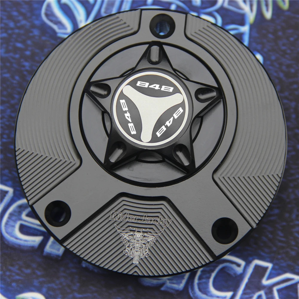 CNC Aluminum Keyless Motorcycle Fuel Gas Tank Cap Cover For Ducati SUPERBIKE 848 EVO CORSE 2012-2013