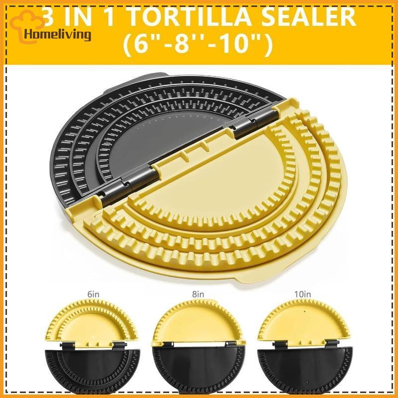 HOME 3-in-1 Tortilla Sealer, Tacos Tortilla Crimper Maker, ปรับขนาดได้, สําหรับขนาด 6"-10" Crust, Ma