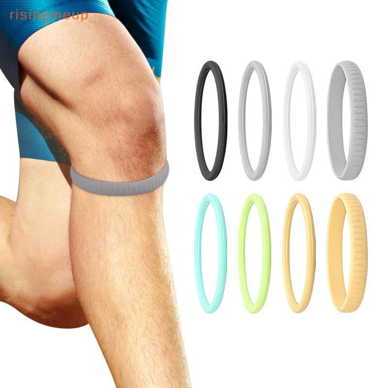 สายรัดเข่า Patella Silicone Knee Support บรรเทาอาการปวดเข่า ใช้งานขณะวิ่งและเล่นบาสเกตบอล