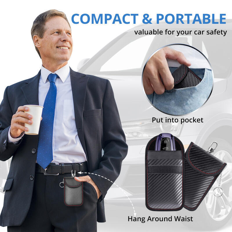 HdoorLink รถ Key Case สัญญาณ Blocker กระเป๋า RFID Shielding กระเป๋าสําหรับ Toyota camry chr corolla rav4 yaris prius Hybrid prius Fortuner Hilux - รูปที่ 4