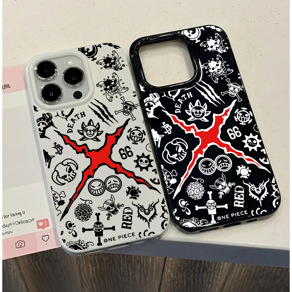 เคสไอโฟน11 โลโก้การ์ตูนแฟชั่นสุดอินเทรนด์ For IPhone 17 13 16 15 12 14 Pro Max XR 7Plus SE2 X 7 16 14 Plus XS Max 12MINI