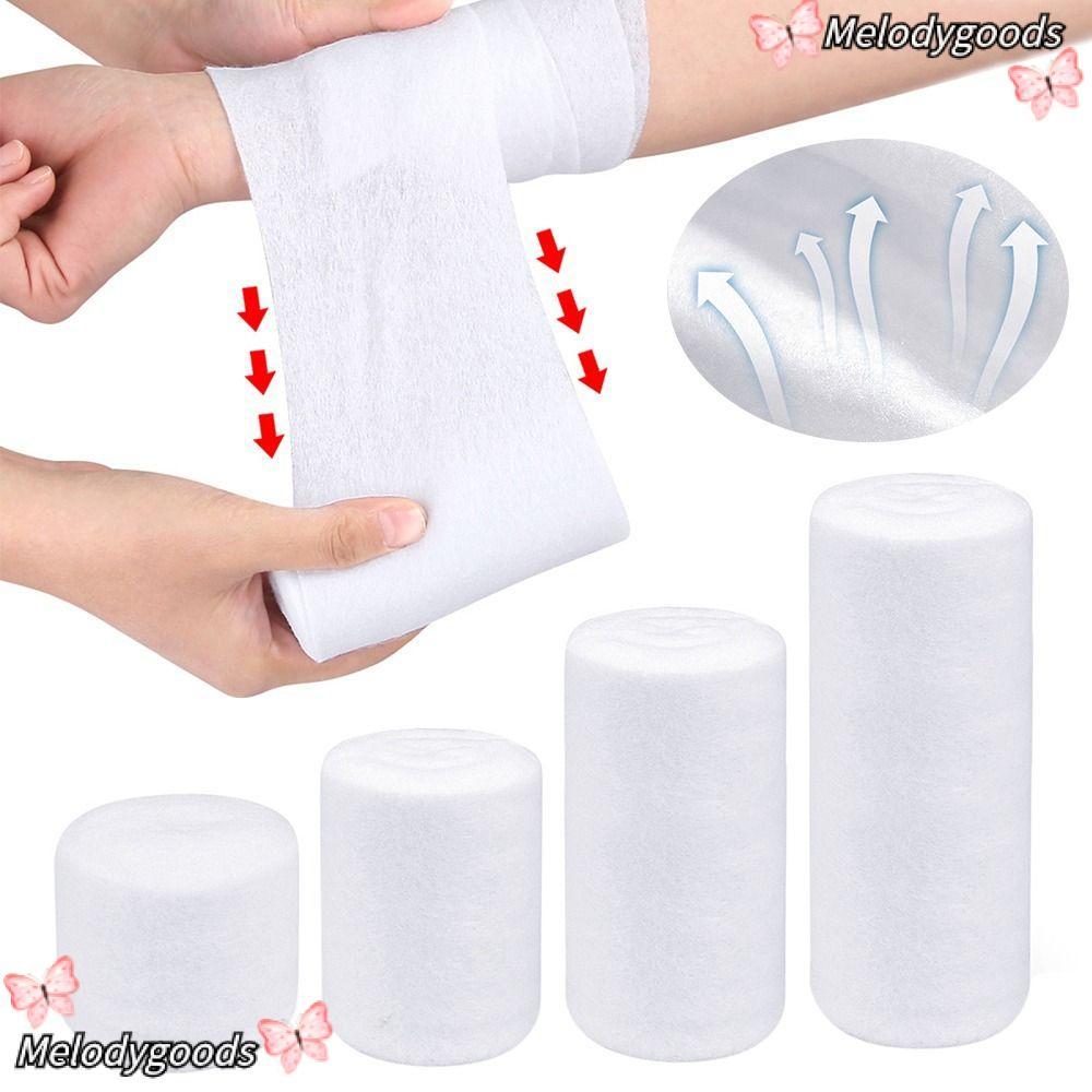 MELODG Undercast Padding Roll, Breathable Absorbent Cast Padding Wrap, Cotton Soft Gauze Roll