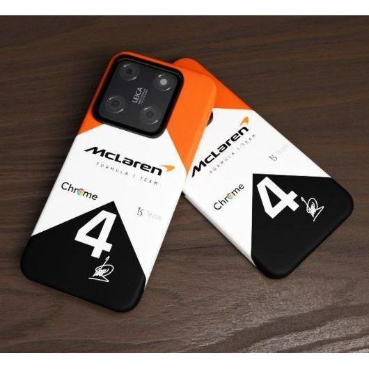 F1 Racing Style McLaren Phone Case, Norris, 17air, 17promax, 15plus Phone Wear-Resistant Shock-Resis