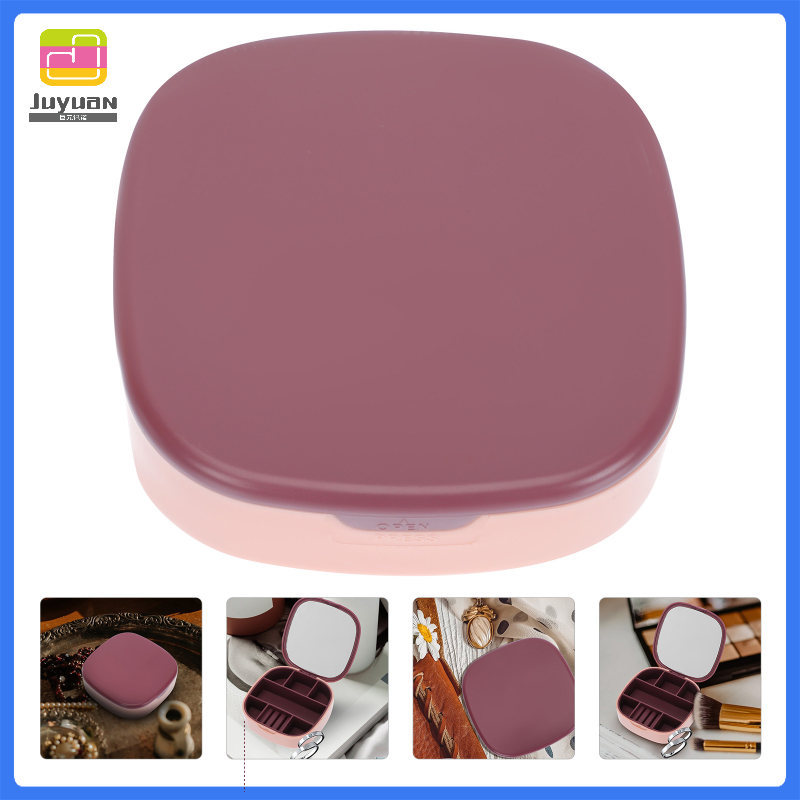 แต่งหน้ากํามะหยี่สุภาพสตรี Jewellery Jewelry Travel Organizer Case juyxunn